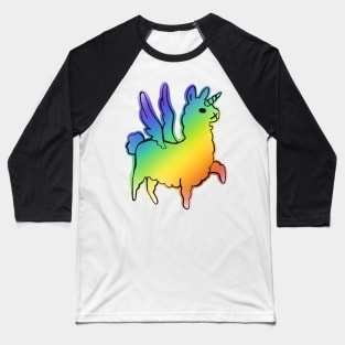 Majestically awesome llama - rose Baseball T-Shirt